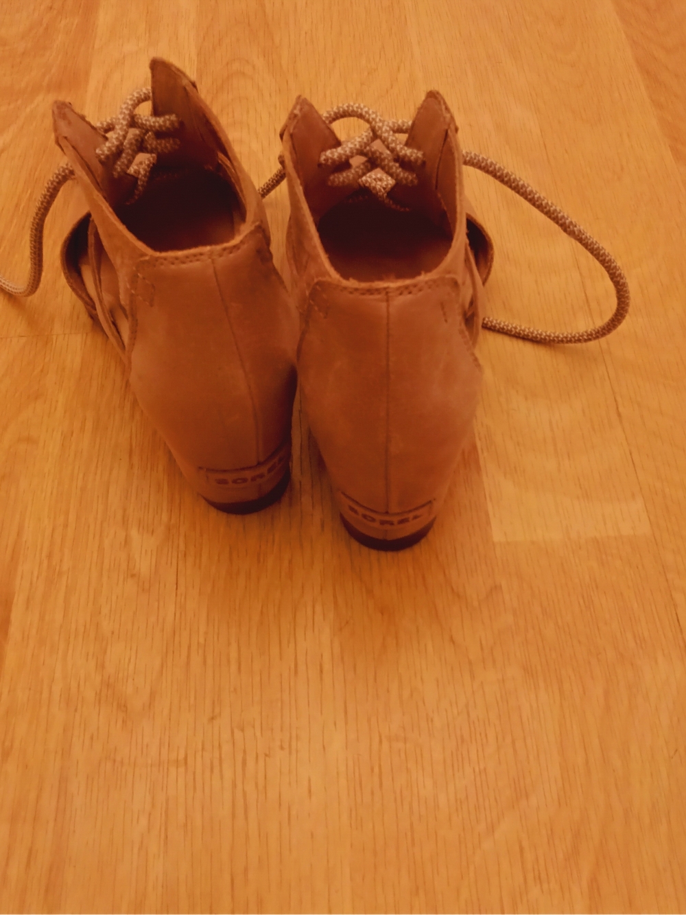 Sorel Joanie Lace-Up Wedge Sandals Women's Size 8.5 - Picture 4 of 10